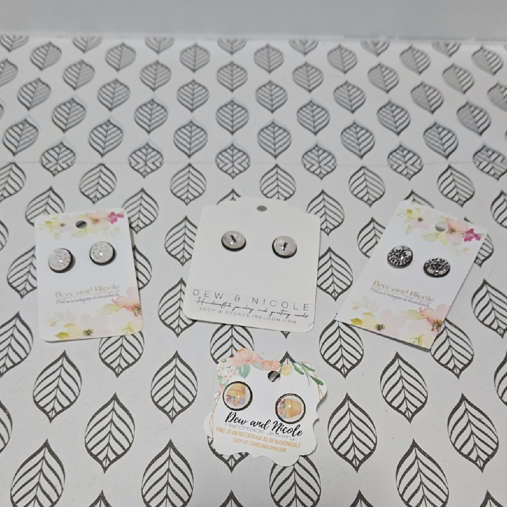 New! 4 Pairs of Handmade Earrings